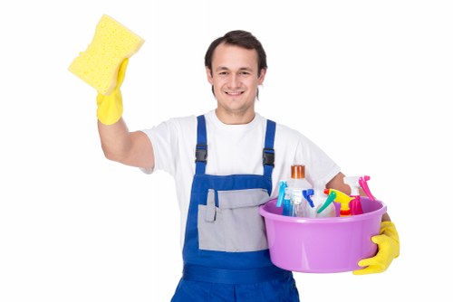 Professional cleaning of a shared commercial kitchen and staff area