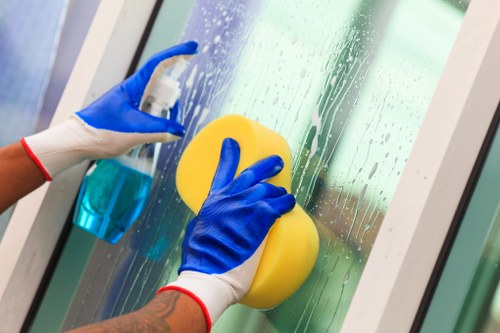 Local cleaning team working in a Ruislip property