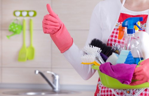Kitchen and bathroom cleaning in a Ruislip property