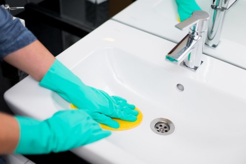 Professional cleaning of a living room in a Ruislip rental property