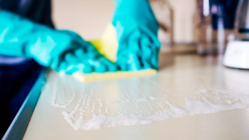 Secure Cleaner Ruislip payments area with encrypted transaction